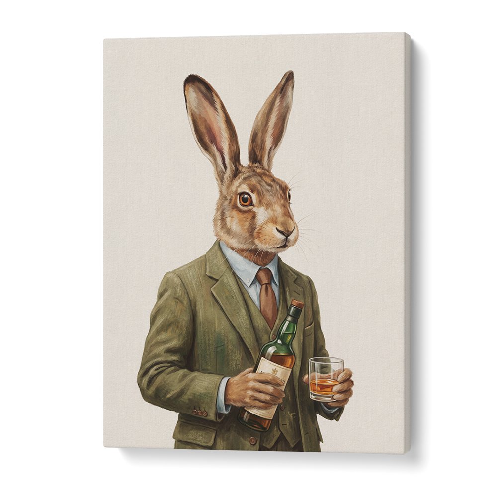 DAPPER HARE WITH WHISKEY