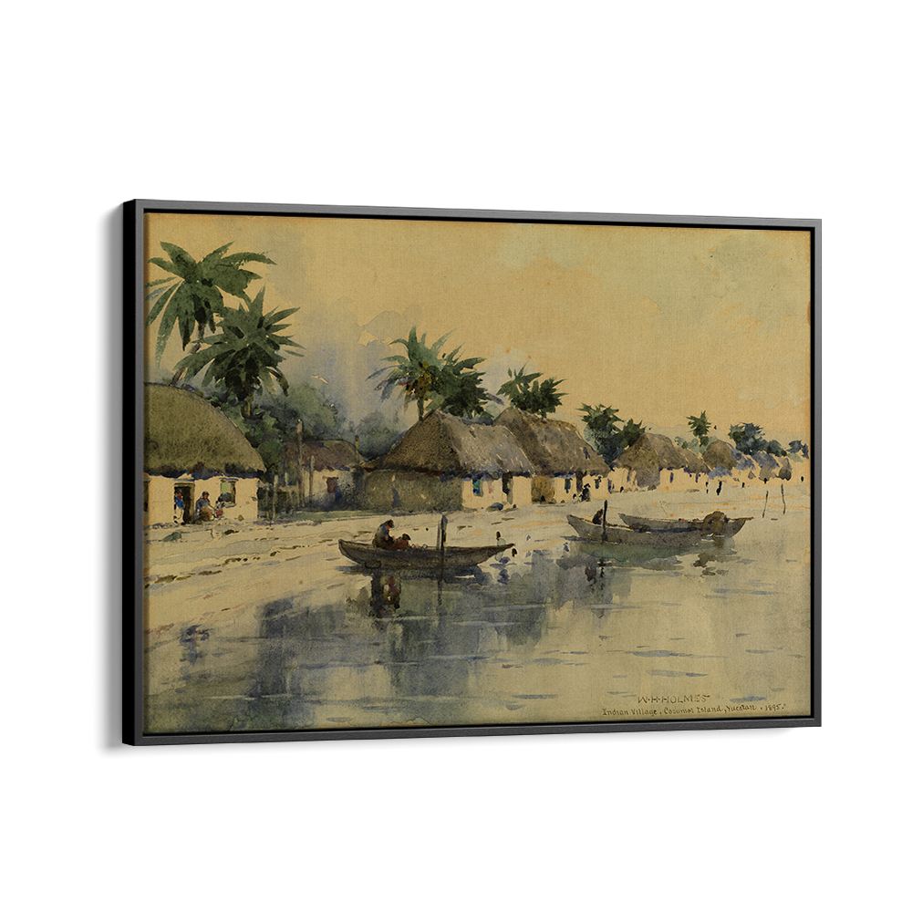 INDIAN VILLAGE ,VINTAGE LANDSCAPE