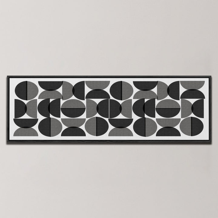 MONOCHROME CIRCLE PATTERN , PANORAMIC ART