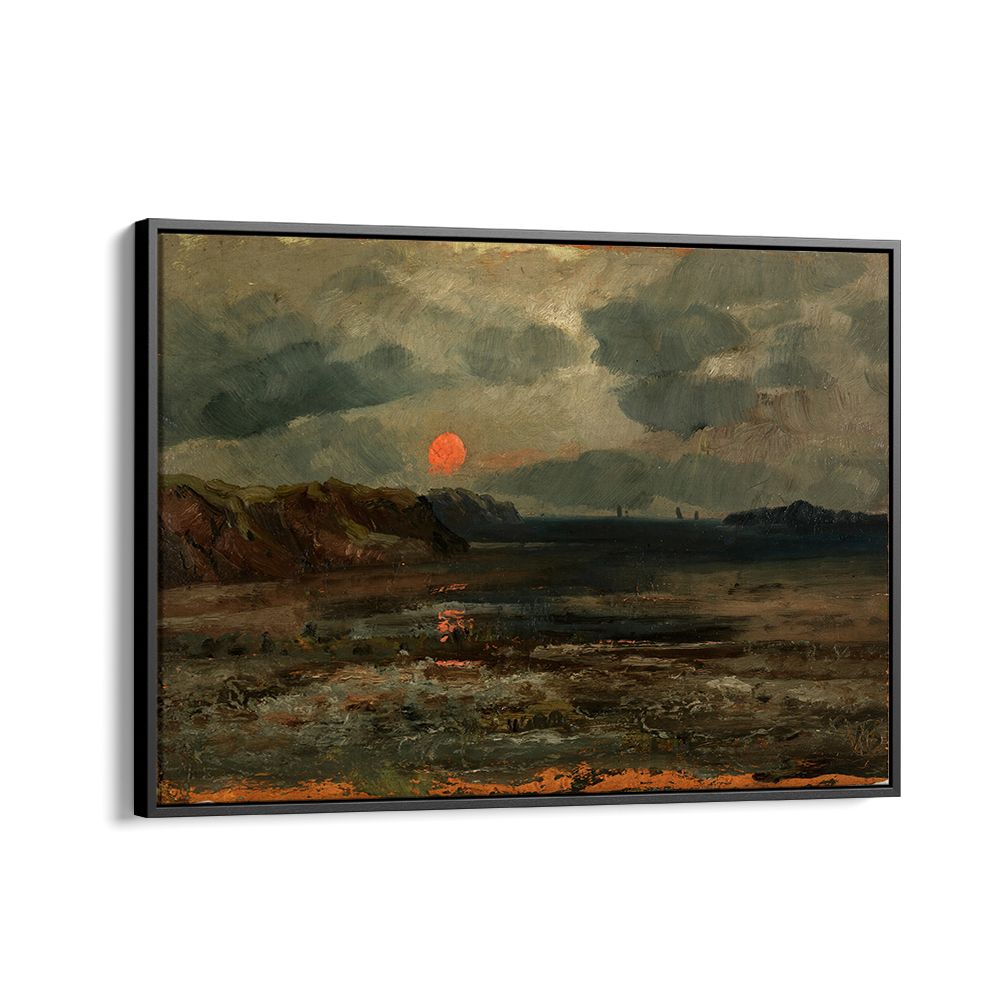 SUNRISE OVER FISHING WATERS, VINTAGE LANDSCAPE