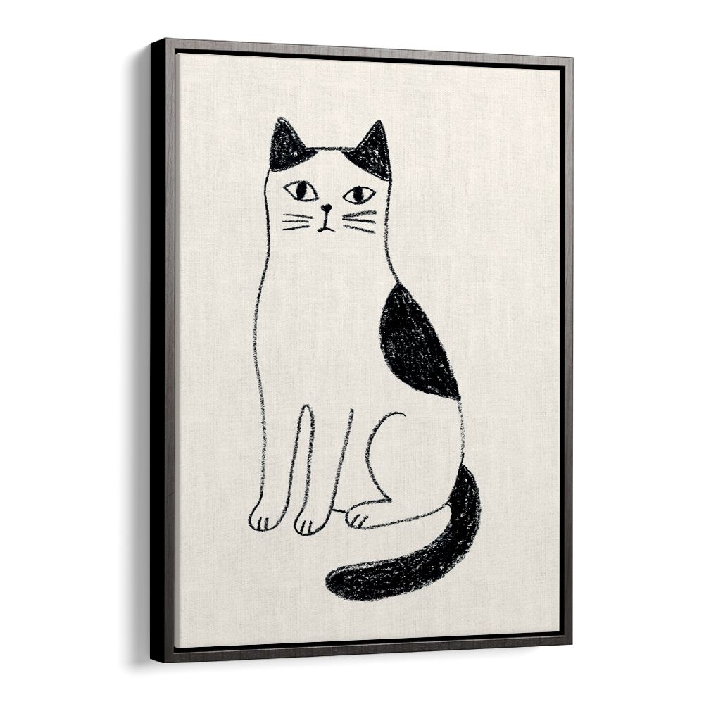 MINIMALIST SITTING CAT