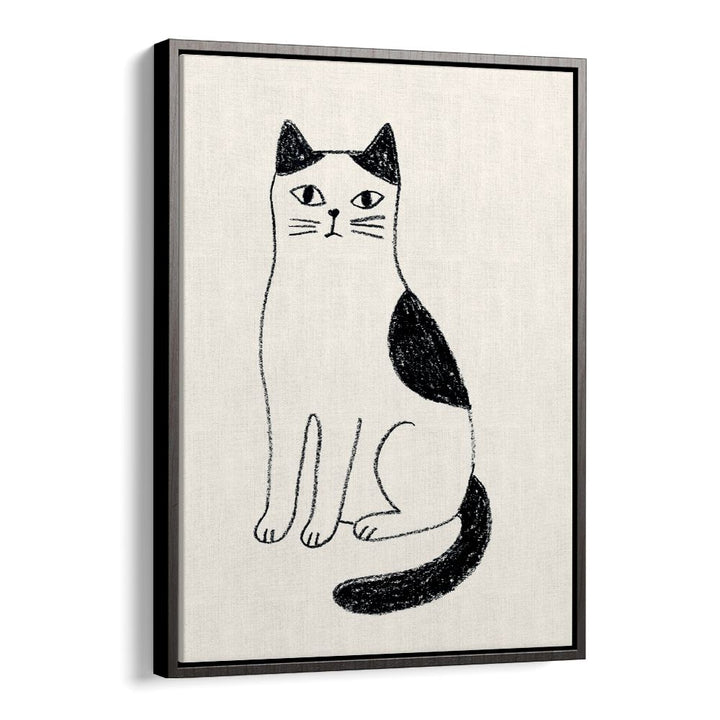 MINIMALIST SITTING CAT