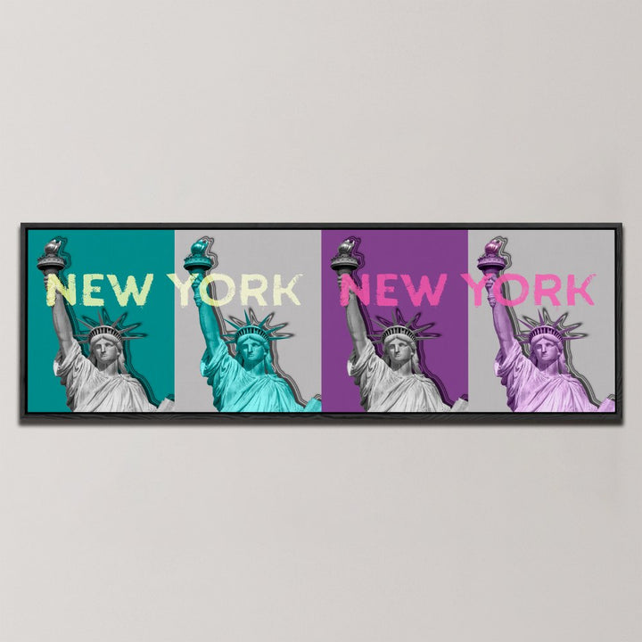 NEW YORK POP ART STATUE , PANORAMIC ART