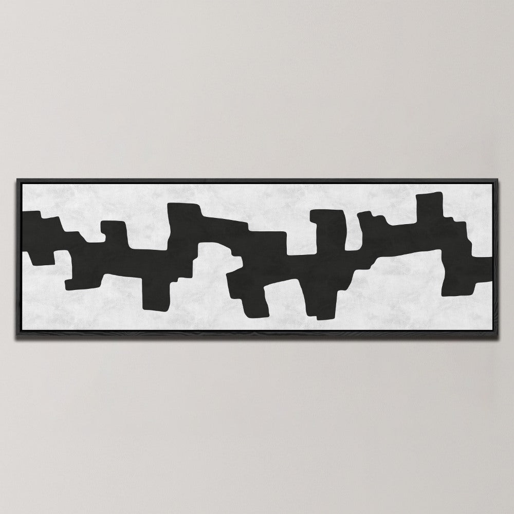 ABSTRACT GEOMETRIC FLOW , PANORAMIC ART