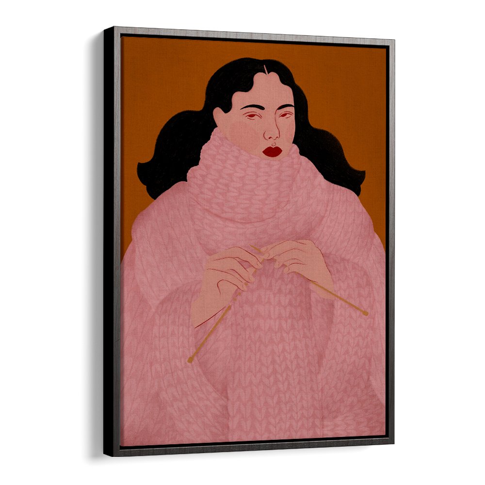 COZY PINK SWEATER KNITTER