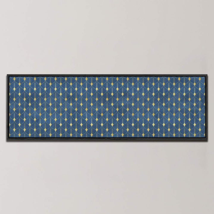 BLUE GOLD ART DECO , PANORAMIC ART
