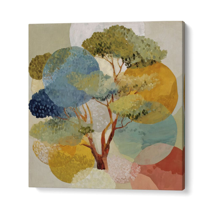OAK WITH GEOMETRIC CIRCLES