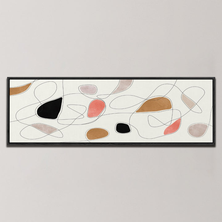 ORGANIC ABSTRACT SHAPES , PANORAMIC ART