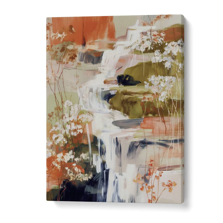 LAYERED WATERFALL WITH FLORALS