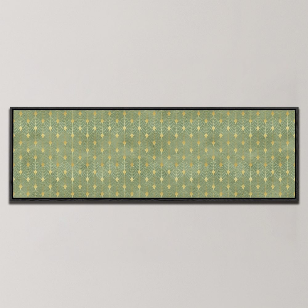 ART DECO GOLD PATTERN , PANORAMIC ART