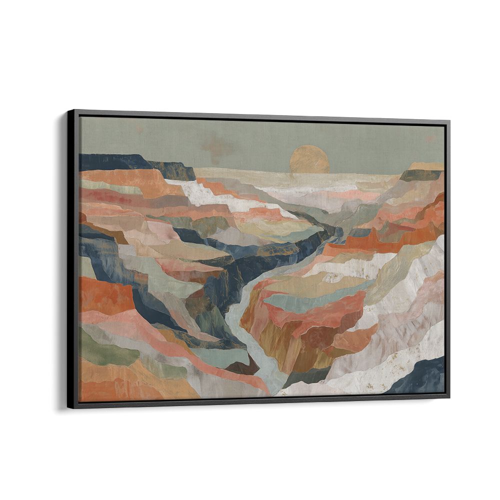 LAYERED CANYON AT SUNSET