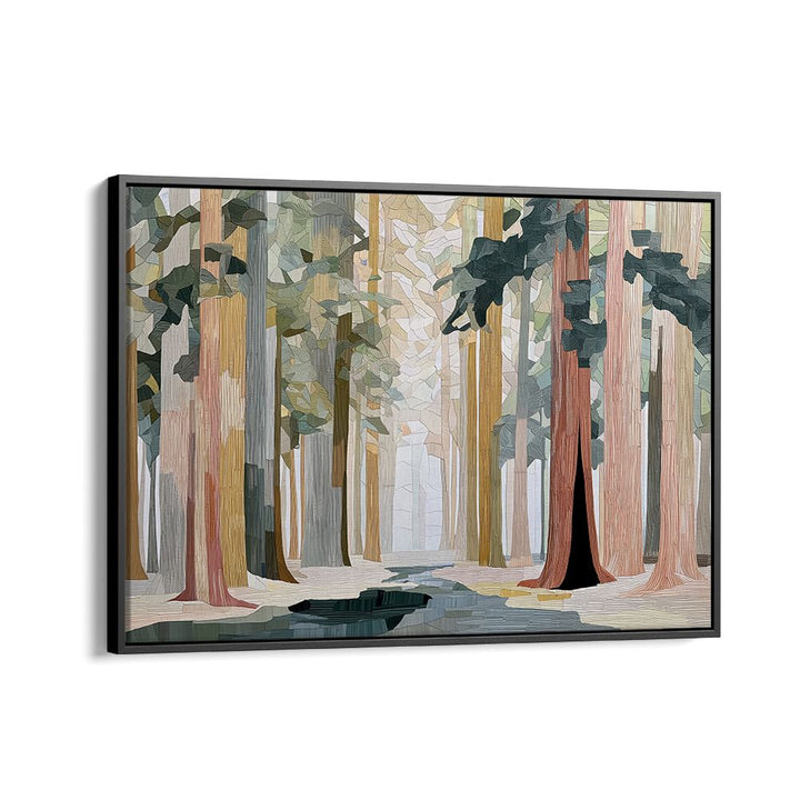 REDWOOD FOREST WITH TOWERING TRUNKS