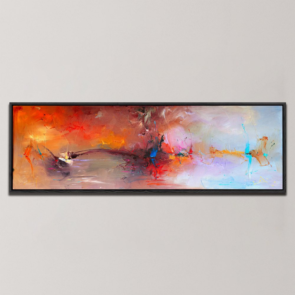 VIBRANT ABSTRACT ENERGY , PANORAMIC ART