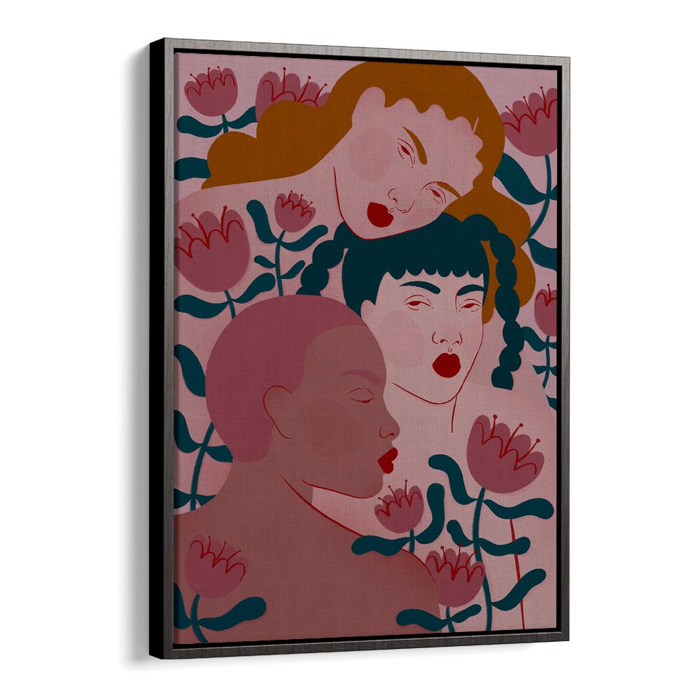 THREE WOMEN FLORAL SERENITY