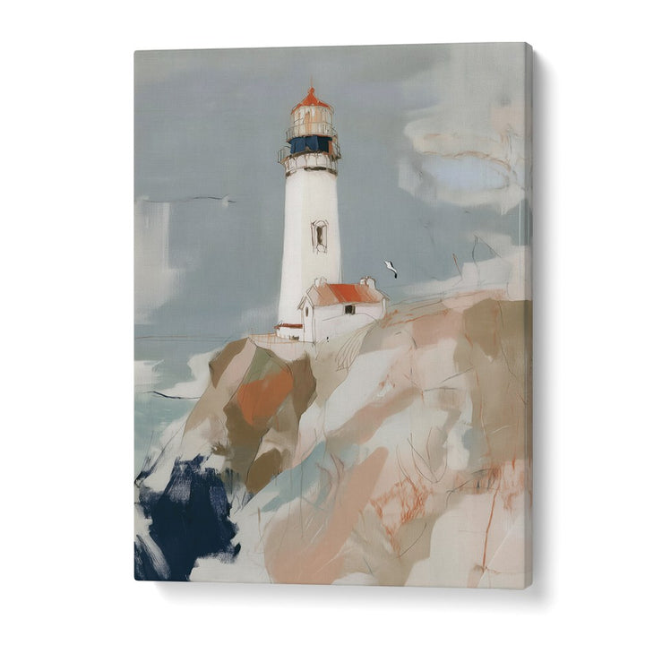LIGHTHOUSE ON ROCKY CLIFFS