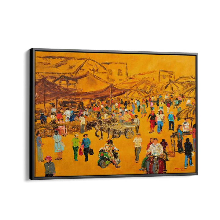 BUSY OUTDOOR MARKET