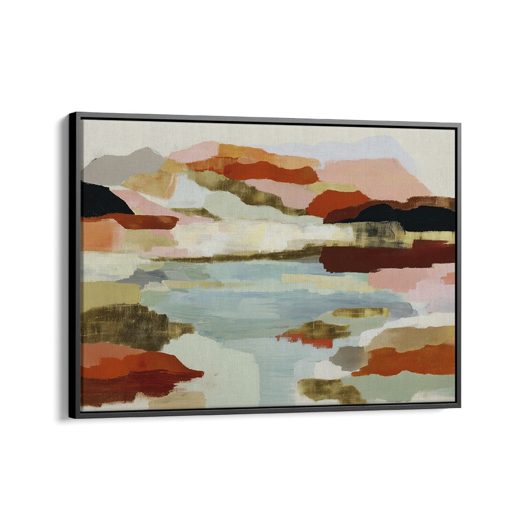 LAKE REFLECTION IN EARTH TONES