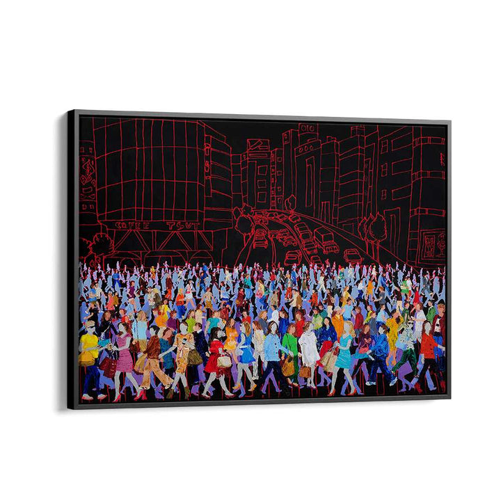 COLORFUL CITY CROWD