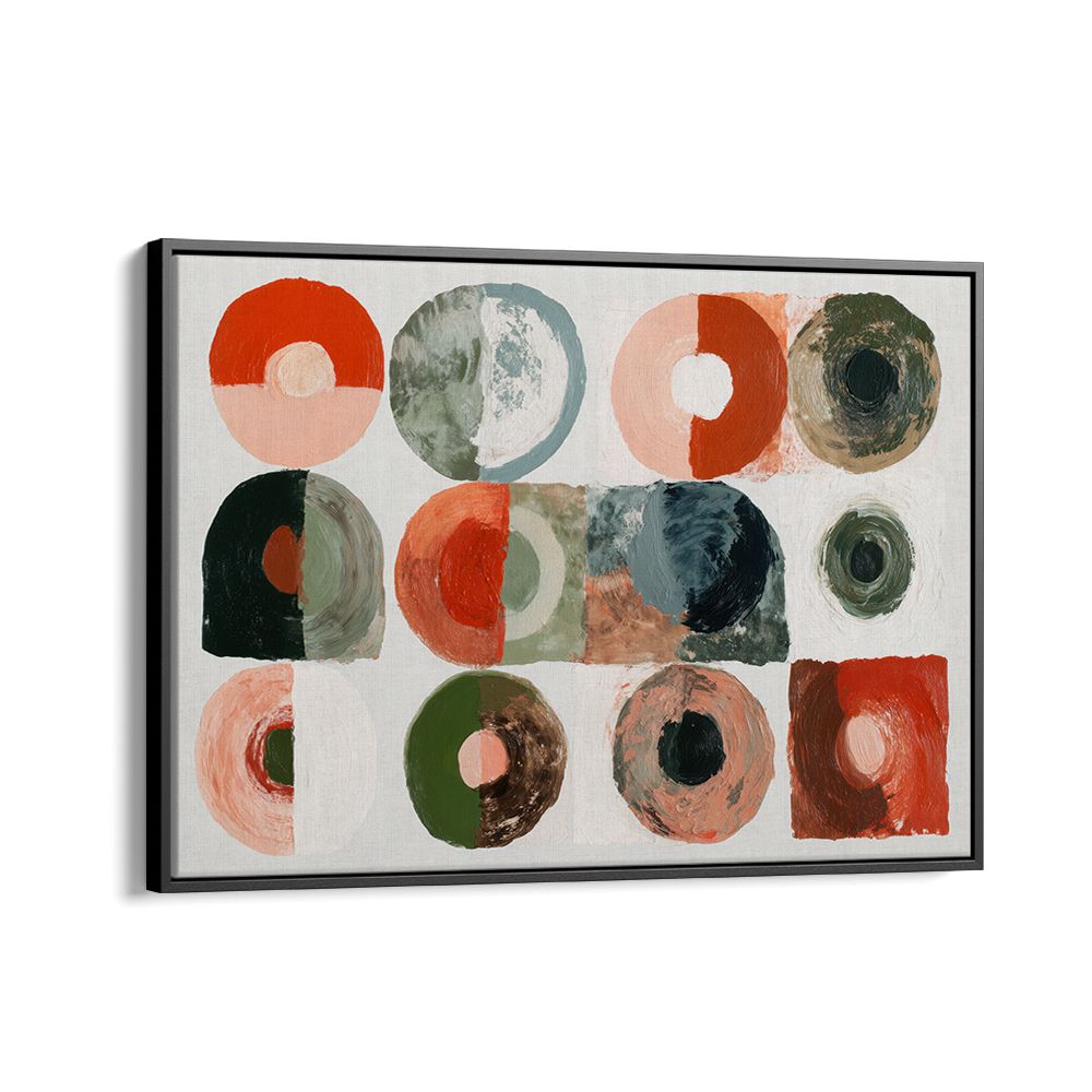 ABSTRACT CIRCLES IN EARTHY TONES
