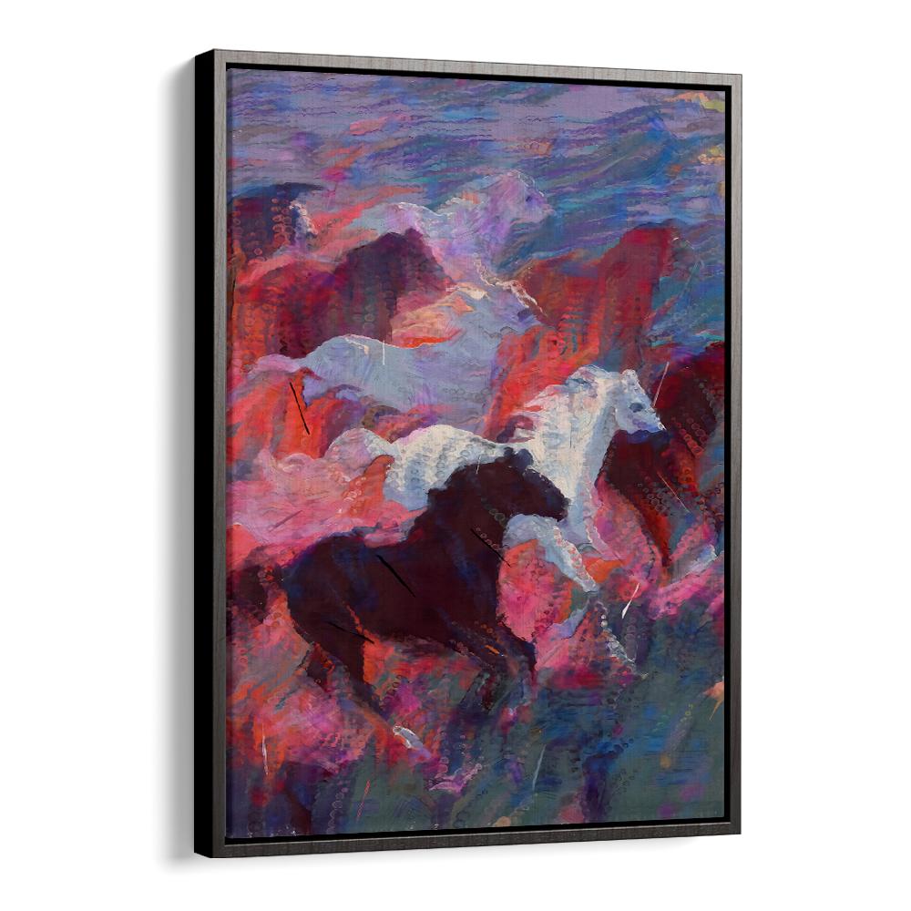 VIBRANT RUNNING HORSES