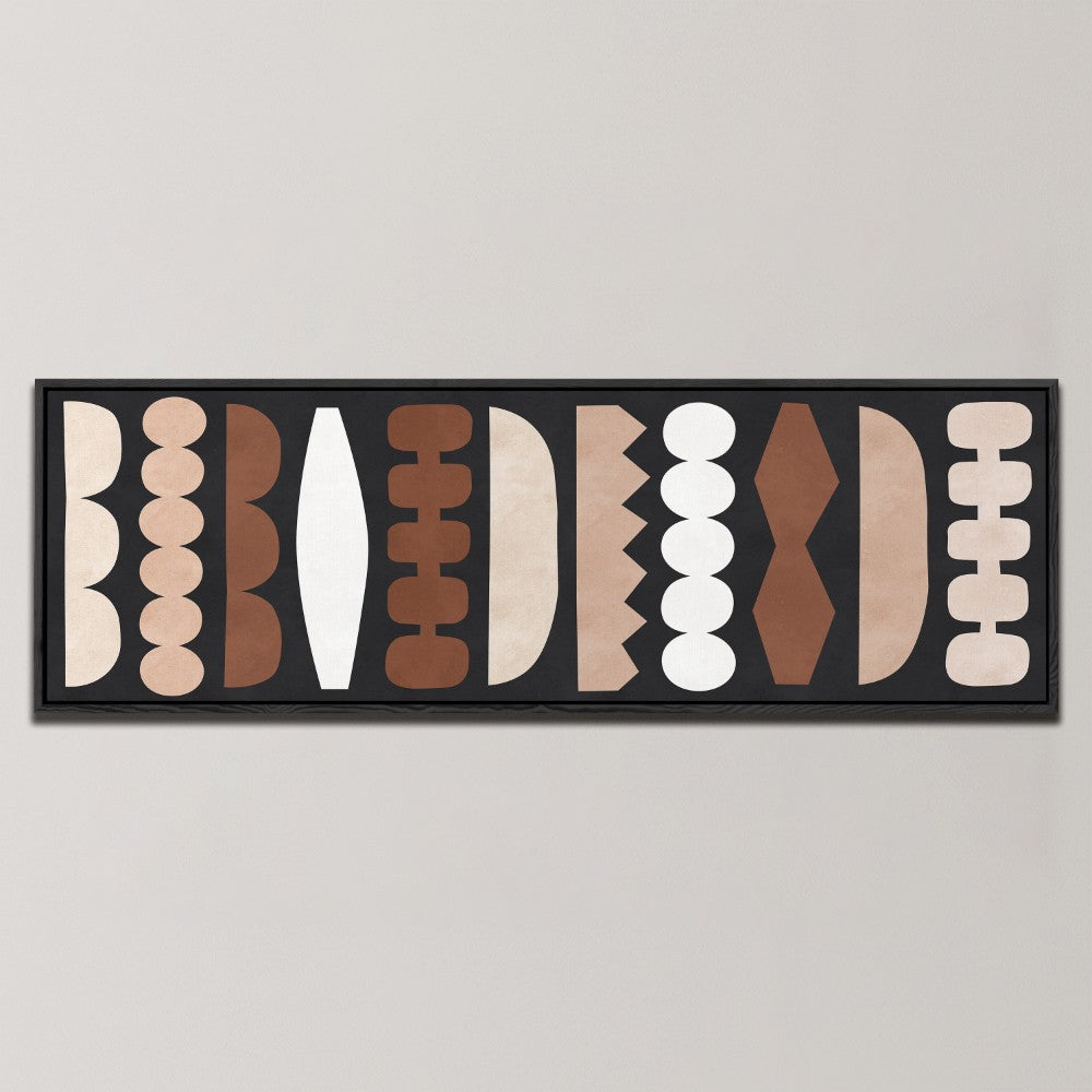 MODERN EARTHY SHAPES , PANORAMIC ART