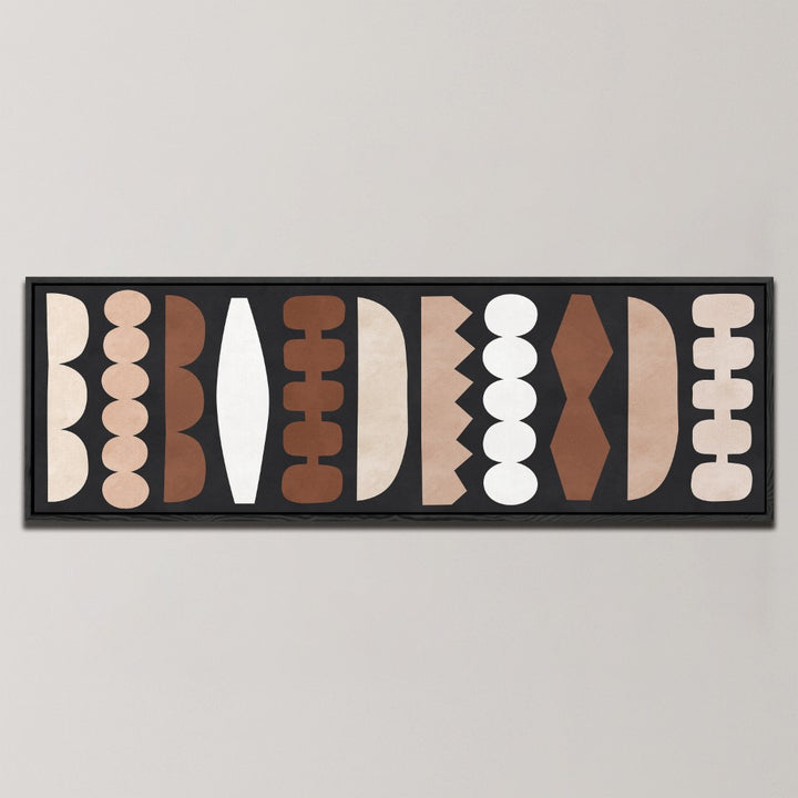 MODERN EARTHY SHAPES , PANORAMIC ART