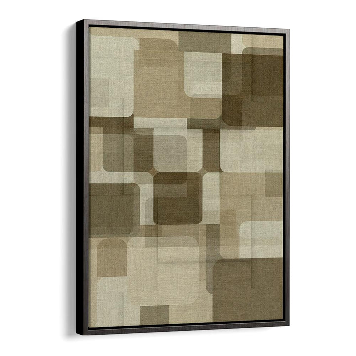 Rounded Geometric Layers – Abstract Art Print