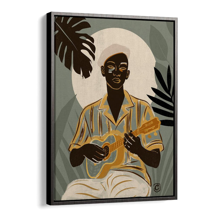 TROPICAL MAN PLAYING UKULELE