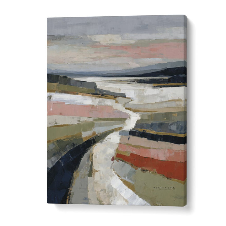 ABSTRACT COASTAL RIVER LANDSCAPE