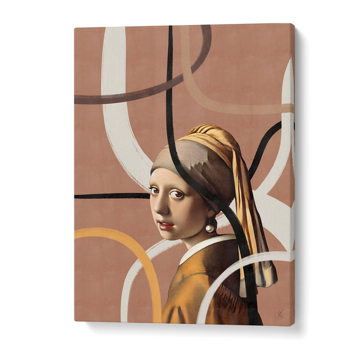 MODERN PEARL EARRING PORTRAIT