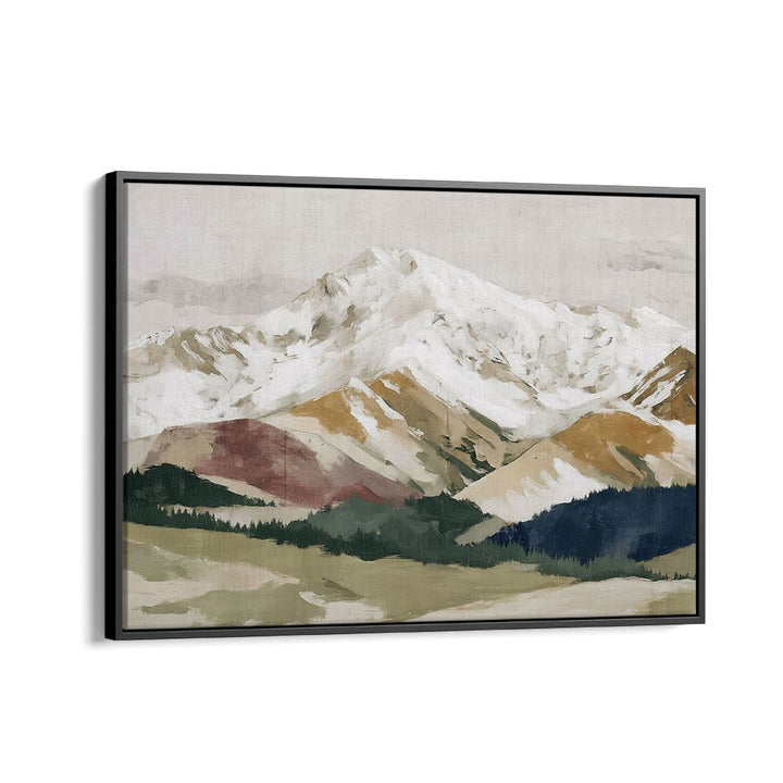 SNOWY MOUNTAINS WITH FOREST VALLEY