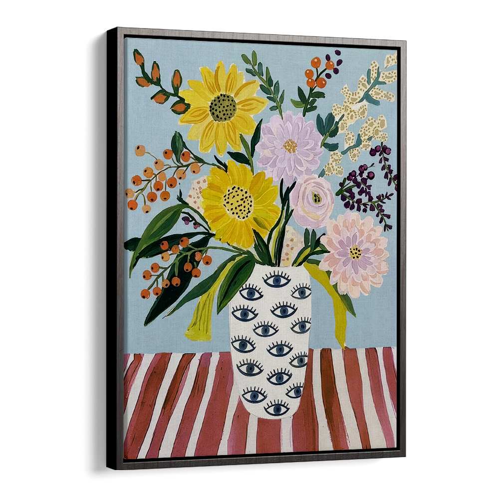 CHEERFUL FLOWERS EYE VASE