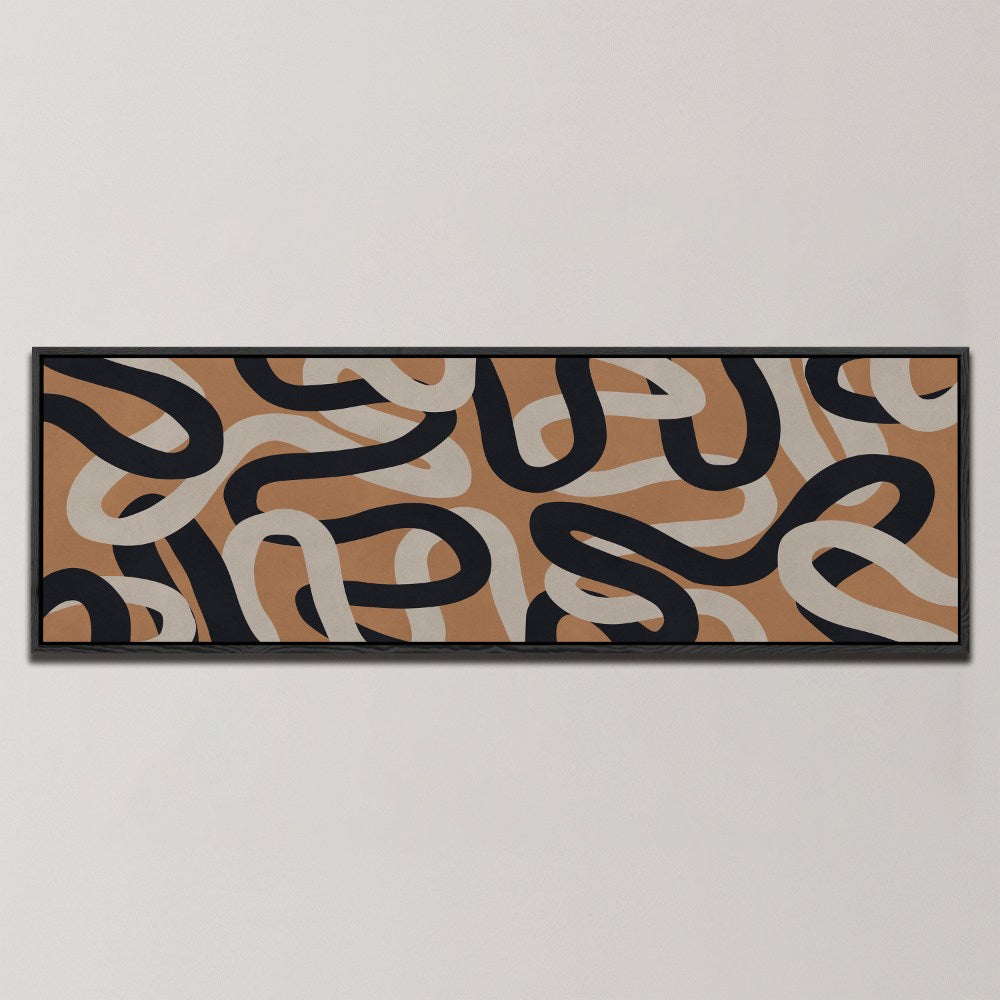 INTERTWINED ABSTRACT LINES , PANORAMIC ART