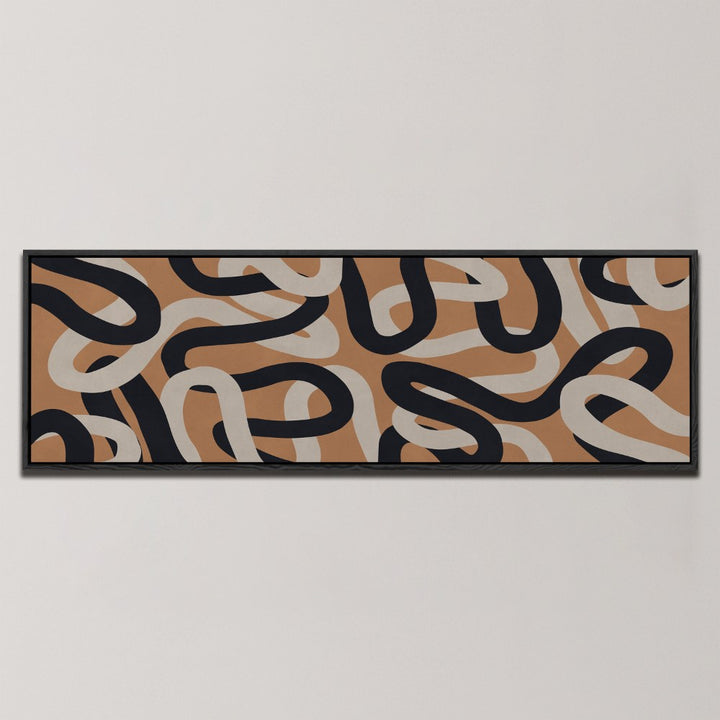 INTERTWINED ABSTRACT LINES , PANORAMIC ART
