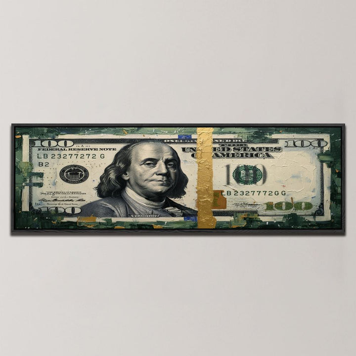 GOLDEN HUNDRED DOLLAR , PANORAMIC ART