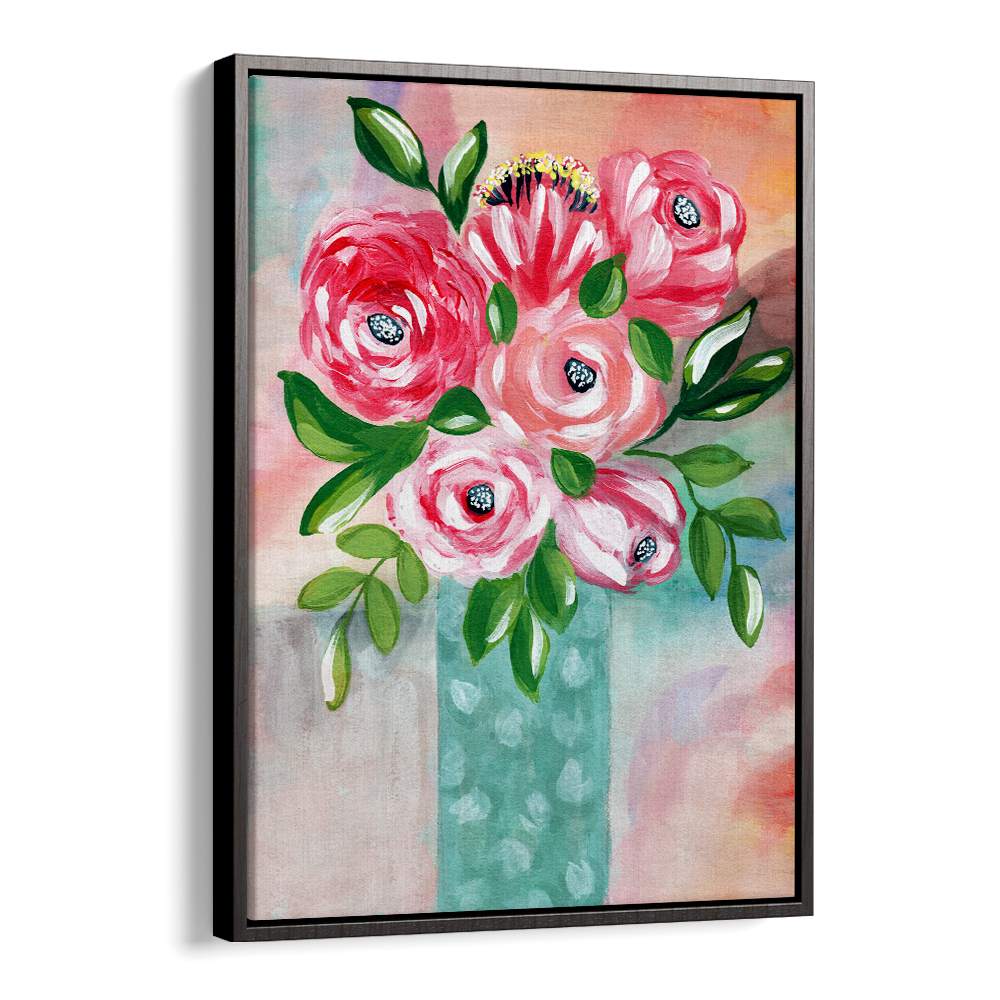 VIBRANT PINK FLOWERS VASE