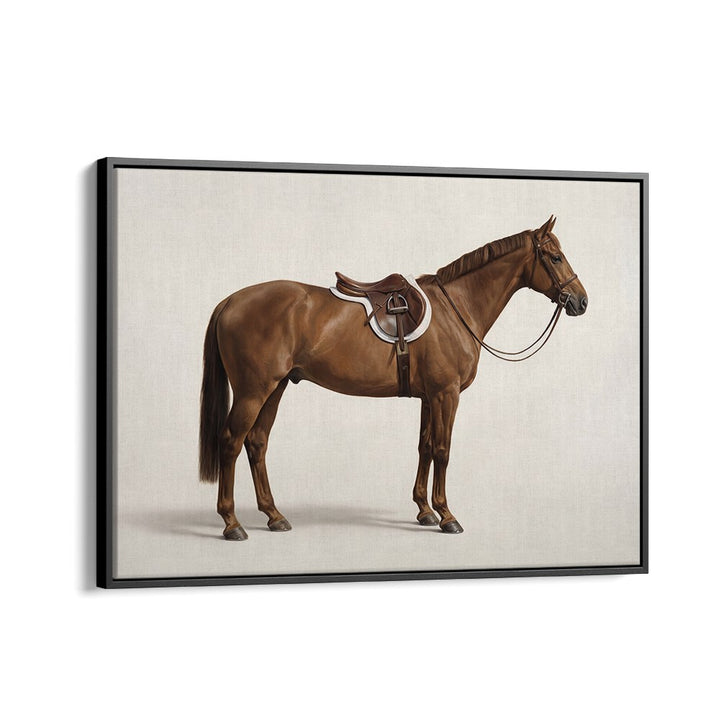 ELEGANT SADDLED HORSE