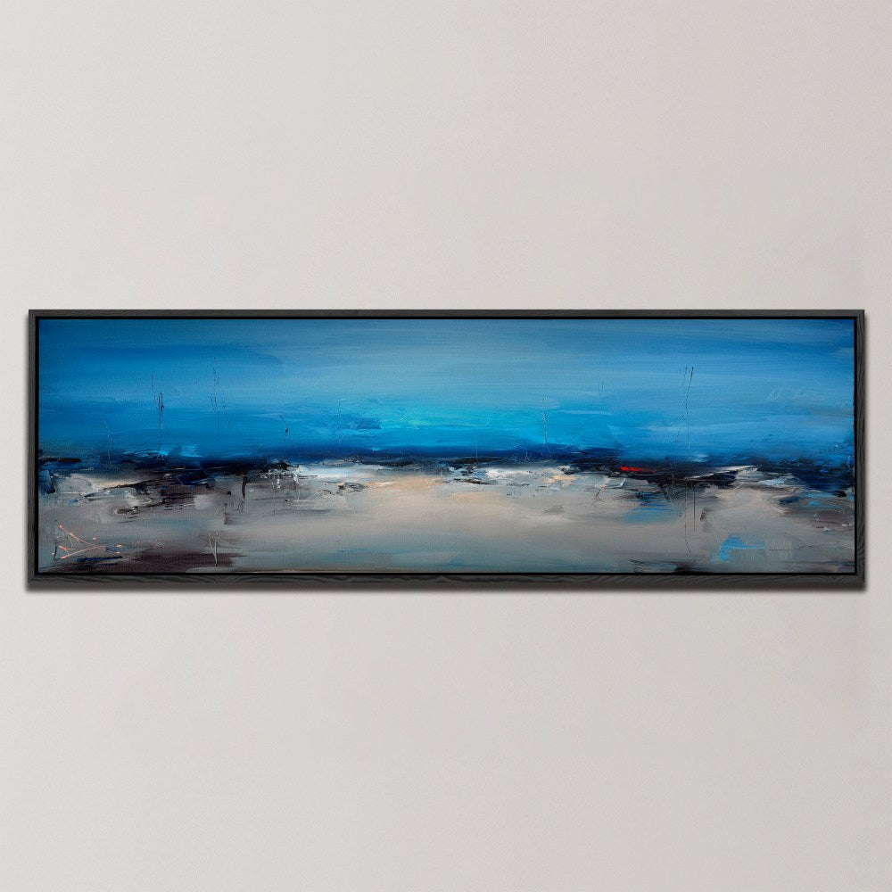 MOODY BLUE LANDSCAPE , PANORAMIC ART