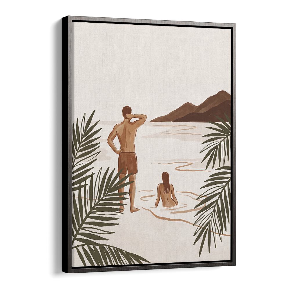 COUPLE ON TROPICAL BEACH
