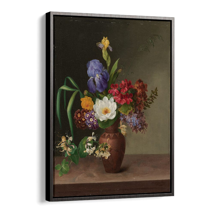 GREEK STYLE VASE WITH IRIS
