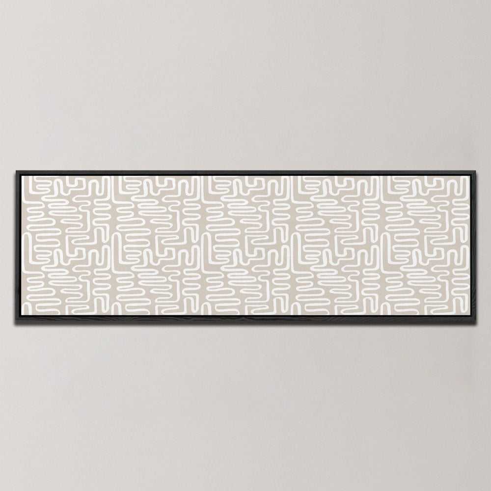 ORGANIC MAZE LINES , PANORAMIC ART