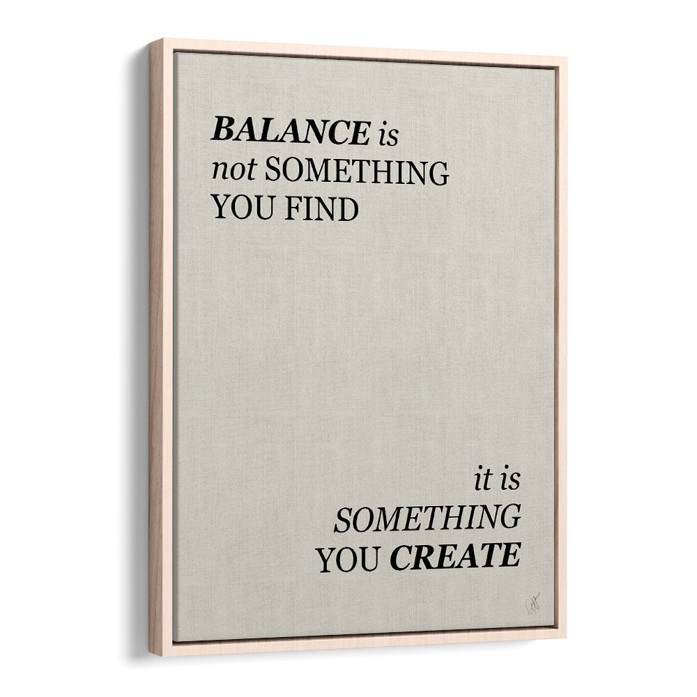 BALANCE IS CREATED