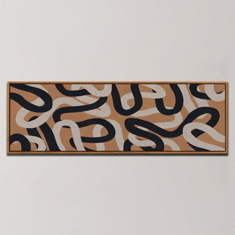 INTERTWINED ABSTRACT LINES , PANORAMIC ART