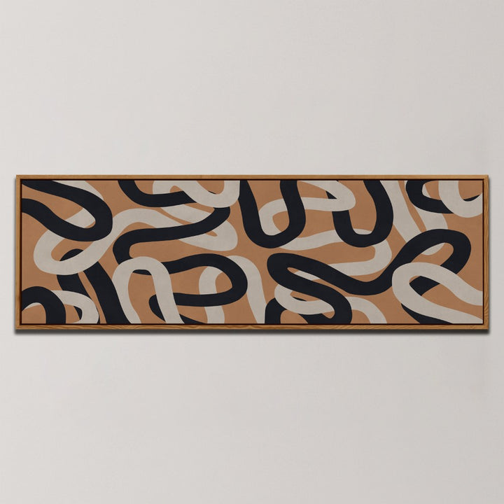 INTERTWINED ABSTRACT LINES , PANORAMIC ART