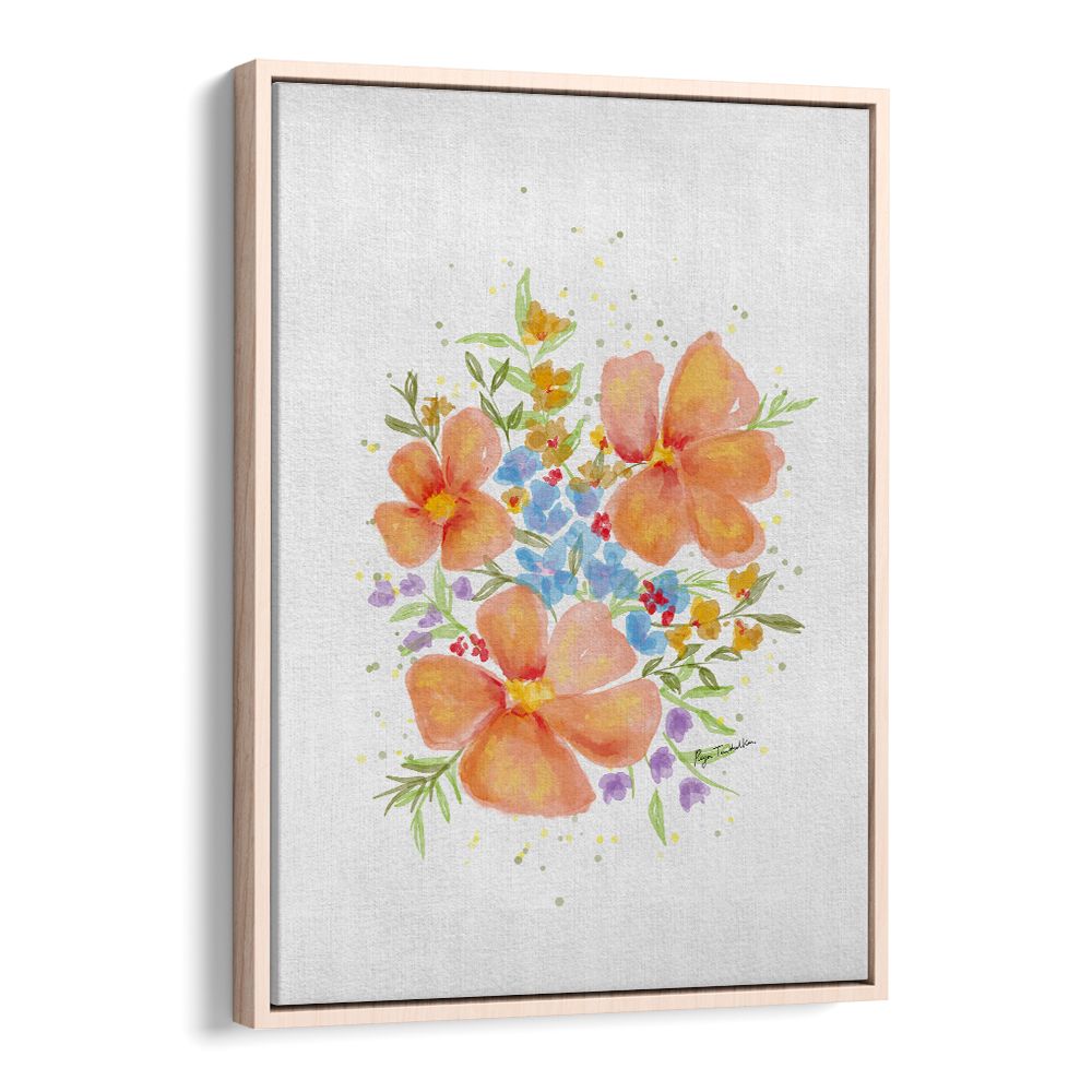 ORANGE FLORALS I