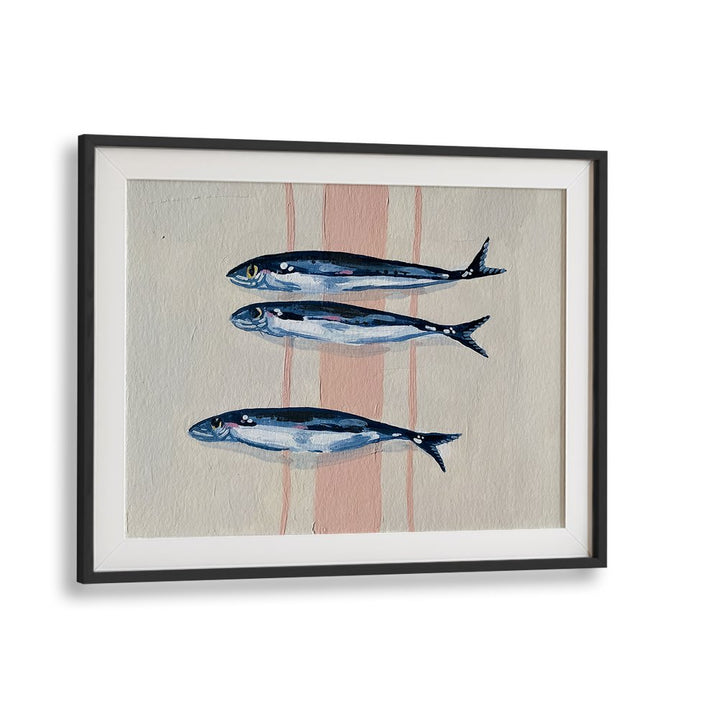THREE BLUE SARDINES