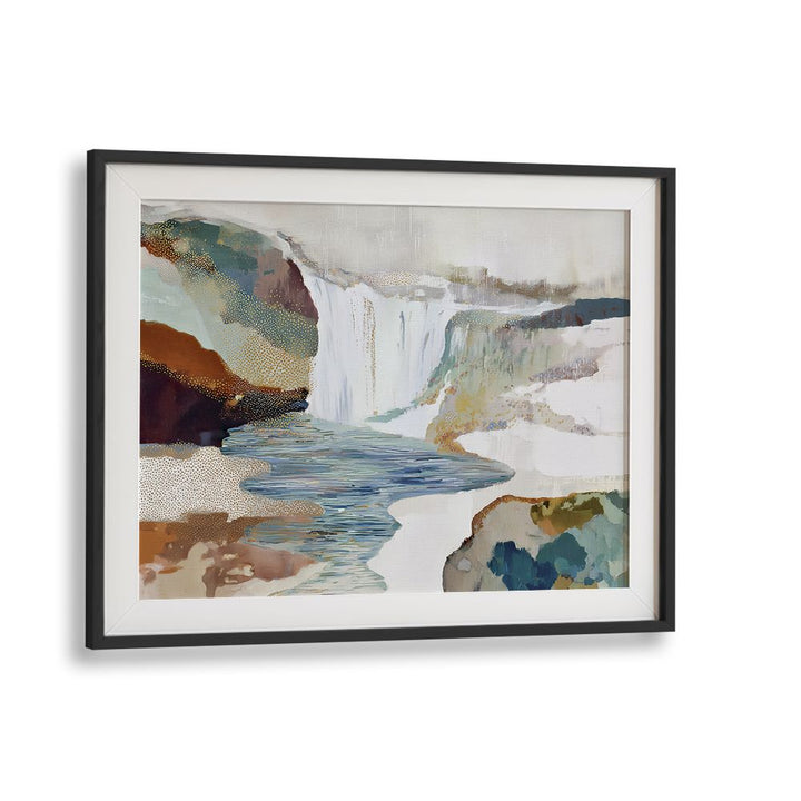 WATERFALL WITH GOLD ACCENTS