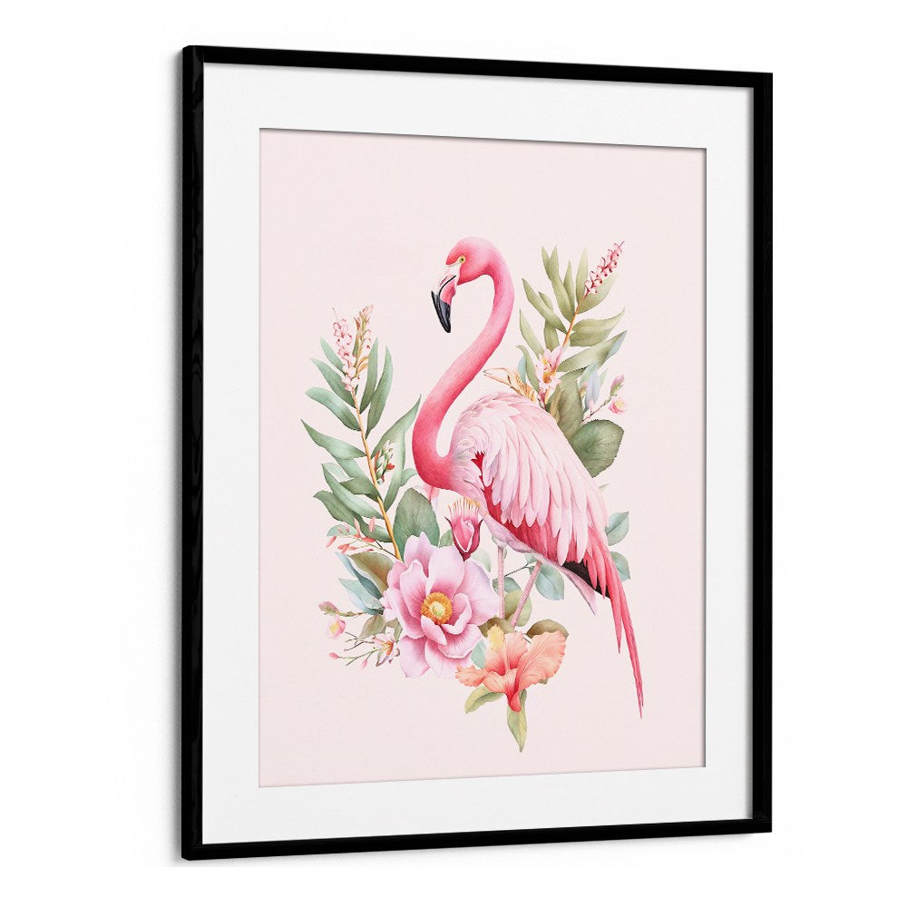 PINK FLAMINGO TROPICAL BLOOM