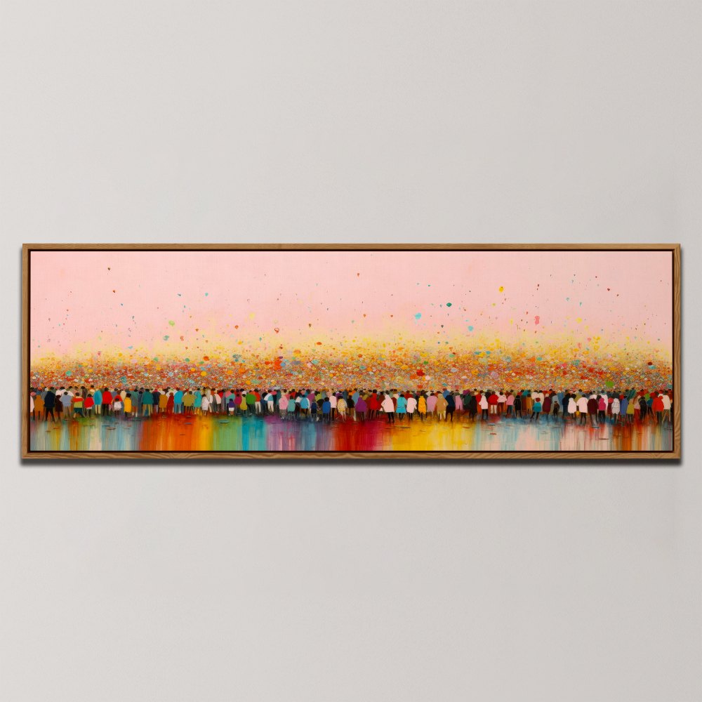 VIBRANT GATHERING , PANORAMIC ART