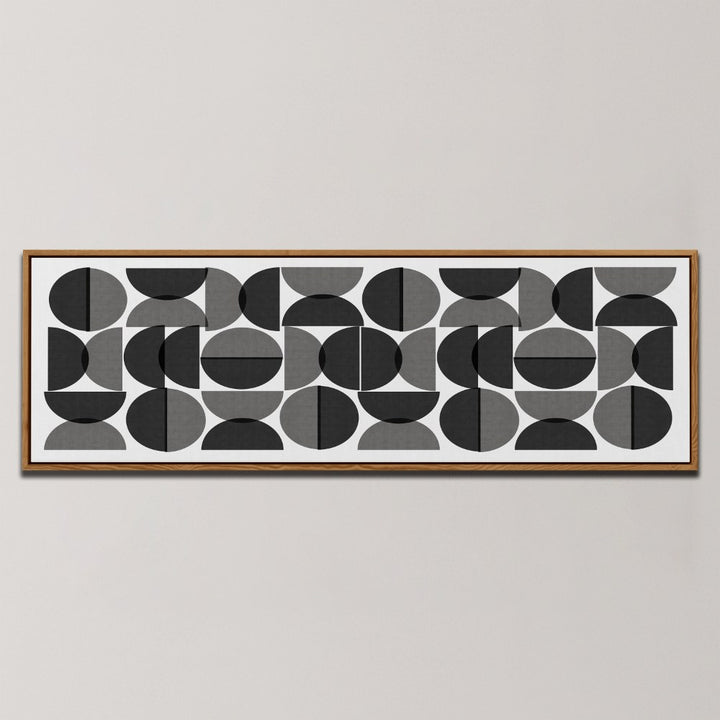 MONOCHROME CIRCLE PATTERN , PANORAMIC ART